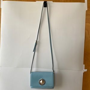 Kate Spade New York Newbury Lane Sally Crossbody Bag Color: blue hydrangea